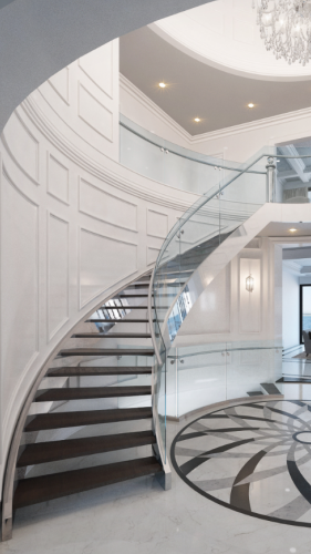 curved staircase