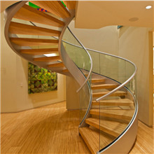 Stainless Steel Wooden Staircase PR-C26