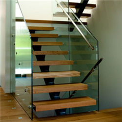 Customized design house decorative glass staircase 