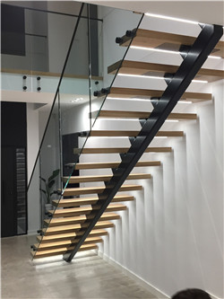 Prima mono stringer steel staircase design hot sale