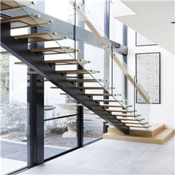 Modern Wooden Straight Stairs Customized Interior designs 