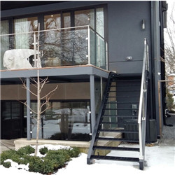 Stainless Steel Railing Outdoor Staircase Designs