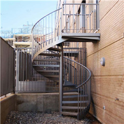 Prefabricated Exterior Stairs Metal Outdoor Stairs Hot Sale