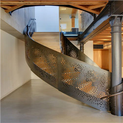 The iron shop steel staircase in metal frame curved stair