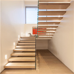 Best price custom thick size laminated glass floating staircase