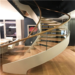 Custom wood hadrails steel staircase landing details curved staircase size