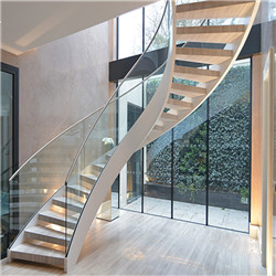 Modern wood hadrail steel staircase price india installing a curved staircase