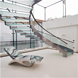 Custom Glass hadrails steel staircase cape town gardenspin curved staircase