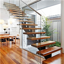 Contruction Material Stainless Steel Straight Staircase