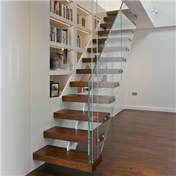 Modern Stair Floating Straight Stairs Staircase Railing