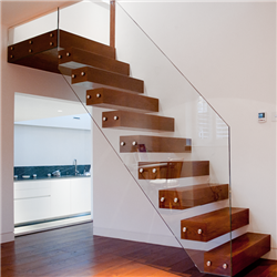 Stainless Steel Glass Floating Staircase Price Customized Modern design