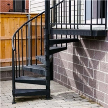 outdoor metal spiral staircase hot galvanized stair