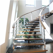 Customized Wooden Handrail Wooden Steps Staircase PR-C21