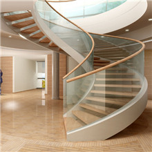 Curved Carbon Steel Beam For Internal Wooden Staircase PR-C22