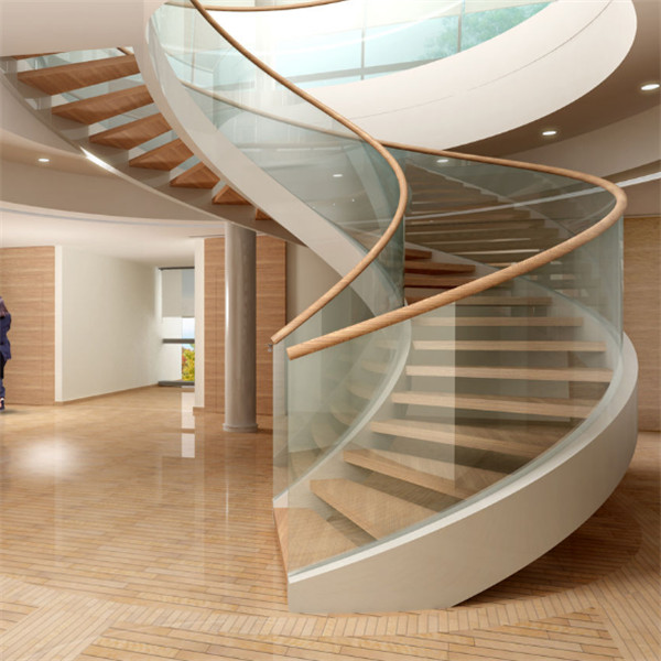 Curved Carbon Steel Beam For Internal Wooden Staircase PR-C22