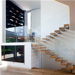 Customized floating staircase with standrad kit
