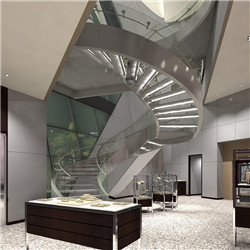 The iron shop steel staircase details metal curved staircase kit