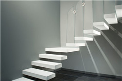 Marble staircase floating staircase design factory price with glass stair railing pillars