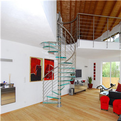 Low Cost DIY Install Spiral Staircase Home Decoration Modern Metal Prefabricated Stairs 
