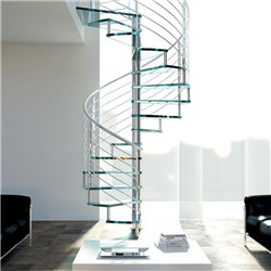 Glass Spiral Staircase Metal Spiral Stairs Steel Structure Spiral Stair Indoor