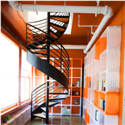 Pictures Of Classic Steel Spiral Stairs With Wood 