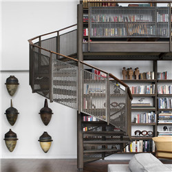 Indoor Attic Metal Stairs Prefab Circular Granite Staircase Decorative Metal Staircase 