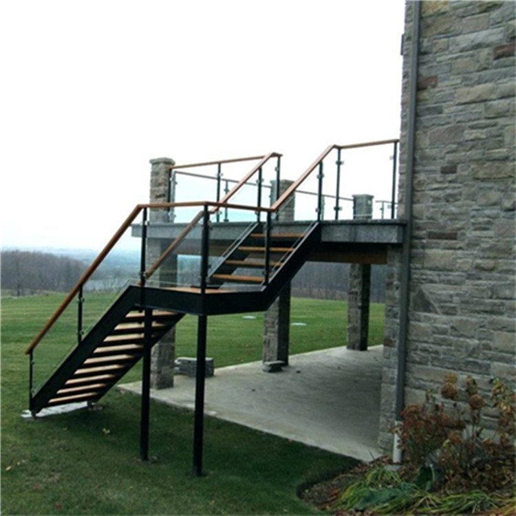 Outdoor Metal Staircase Used Industrial Steel Stair Hot Galvanized Staircase