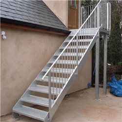 Exterior Galvanized Checker Plate Step Outdoor Staircase Design For Homes