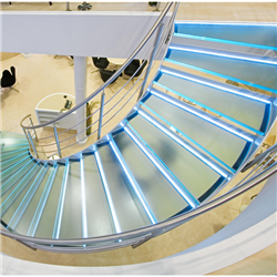 Glass step kit steel staircase details pdf cost of metal curved staircase
