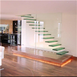 Wood floating stairs hidden stringer staircases design modern straight staircase