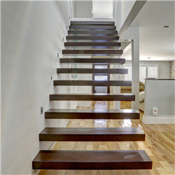  Prima floating staircase kit in stairs with hardwood tread