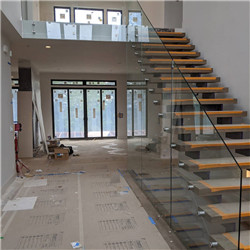 China Supplier Steel Wood Modern Style Design Straight Staircase