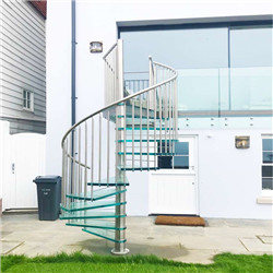 Modern Glass Outdoor Used Spiral Staircase For Sale