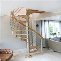 Narrow Indoor Spiral Staircase Indoor Use Wood Spiral Stair Design