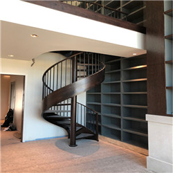 Modern Villa Indoor Used Spiral Staircase Spiral Solid Stairs Wood 