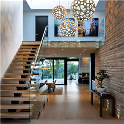 Cheap Design Walnut Slab Granite Loft Indoor Wood Steps Stairs