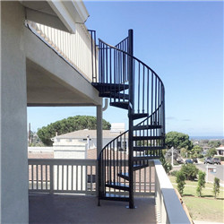 Decking Residential Steel Staircase Design Galvanized Steel Spiral Stair 