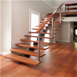 Wall Mount galvanized staircase indoor economic steel staircase 