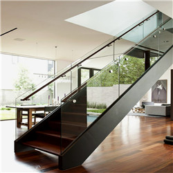 prima modern design customized steel wood straight staircase 