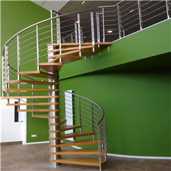 Custom Used Spiral Staircase With Stainless Steel Handrail
