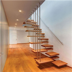 Best price custom color laminated glass floating staircase