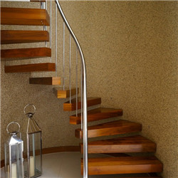 Modern floating solid wood custom made oak staircase
