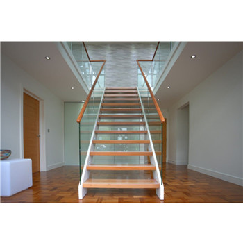 Modern Design Steel Wood Prefabricated Straight Staircase
