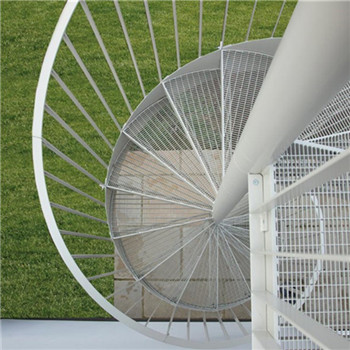 Good Quality 304 Stainless Steel Round Rod Railings Space Save Indoor Spiral Stairs For Loft