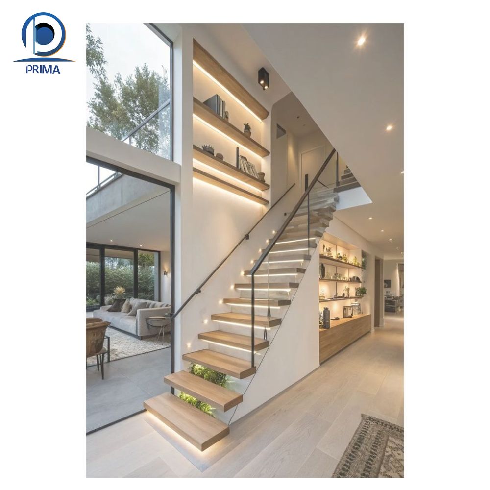 Hot Sales Modern And Contemporary Interior Staircae